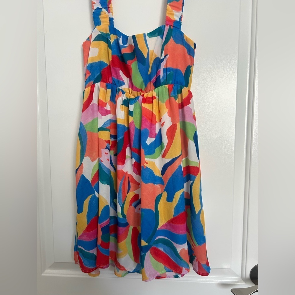 SHOW ME YOUR MUMU fling mini dress color size s NWOT vacation beach tropical - Picture 8 of 10